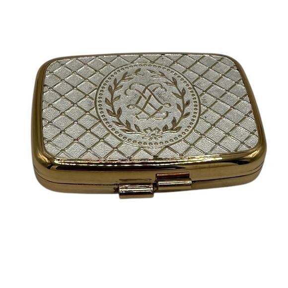 VTG 1950's Revlon Compact Van Cleef Design Love Pat Misty Rose 0661 Made in USA - Picture 1 of 7